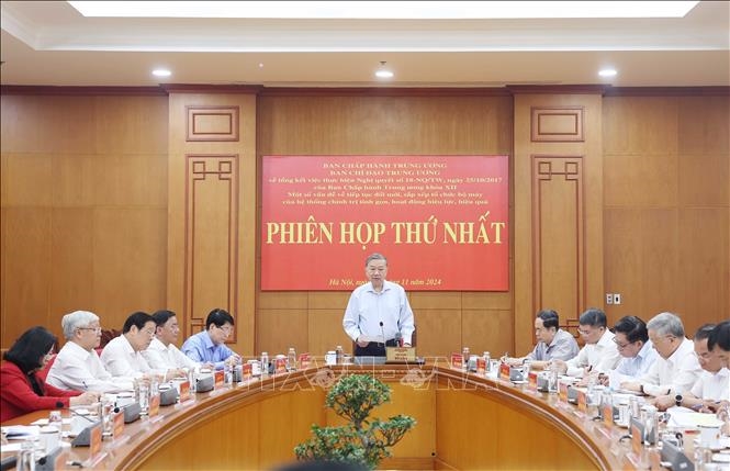 Ban Chỉ đạo Trung ương ban hành Kế hoạch về tiếp tục sắp xếp tổ chức bộ máy của hệ thống chính trị