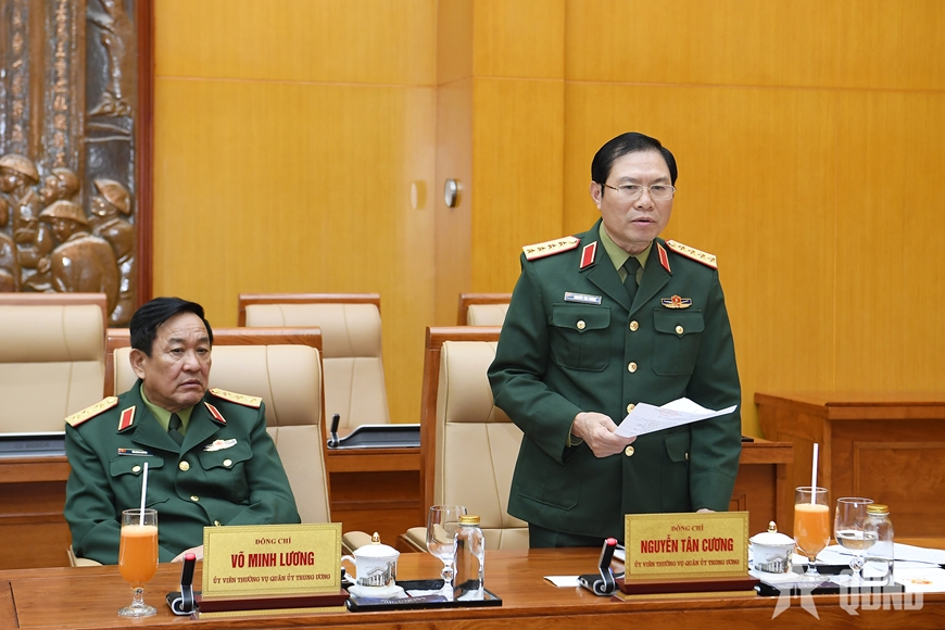 Đại tướng Phan Văn Giang chủ trì Hội nghị Thường vụ Quân ủy Trung ương cho ý kiến vào dự thảo Đề án tổ chức quân sự địa phương