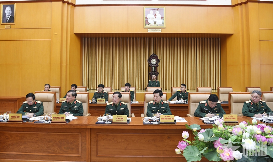 Đại tướng Phan Văn Giang chủ trì Hội nghị Thường vụ Quân ủy Trung ương cho ý kiến vào dự thảo Đề án tổ chức quân sự địa phương