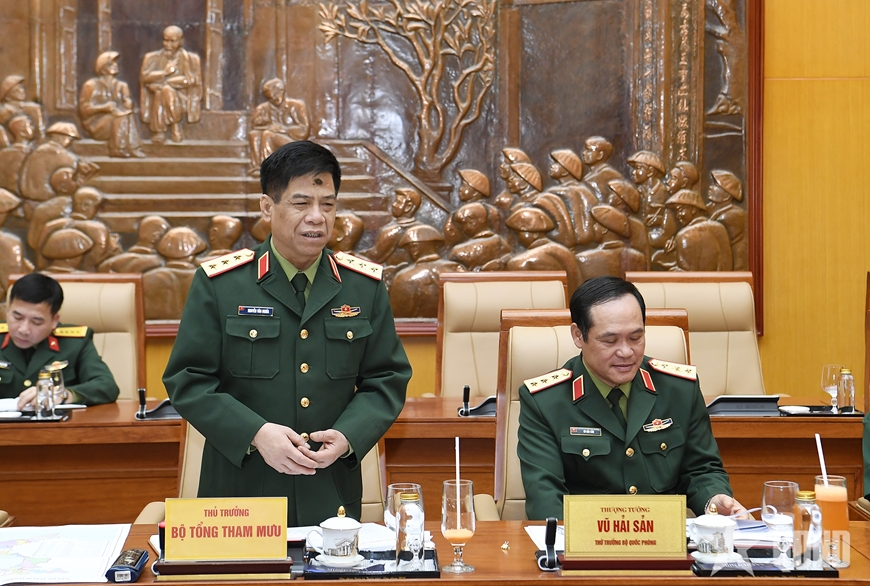 Đại tướng Phan Văn Giang chủ trì Hội nghị Thường vụ Quân ủy Trung ương cho ý kiến vào dự thảo Đề án tổ chức quân sự địa phương