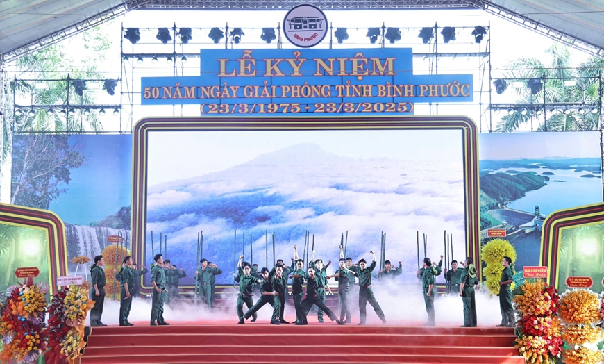 Chủ tịch nước Lương Cường dự Lễ kỷ niệm 50 năm Ngày Giải phóng tỉnh Bình Phước