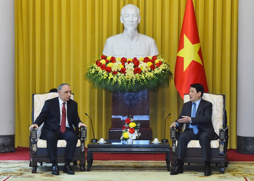 Chủ tịch nước Lương Cường tiếp Viện trưởng Viện Kiểm sát Tối cao Azerbaijan