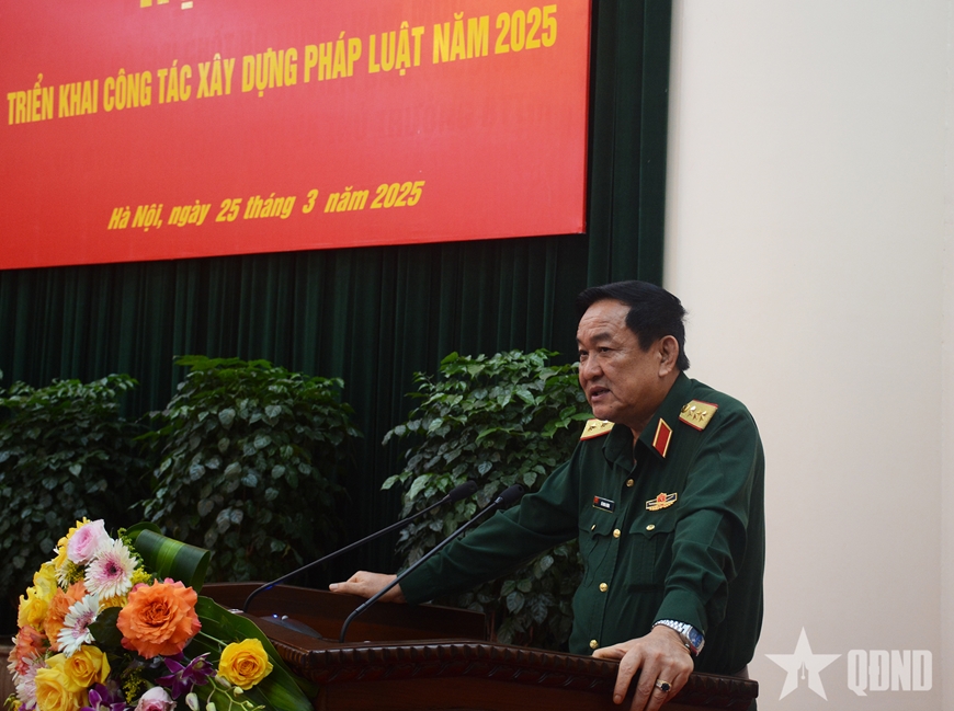 Bộ Quốc phòng triển khai công tác xây dựng pháp luật năm 2025