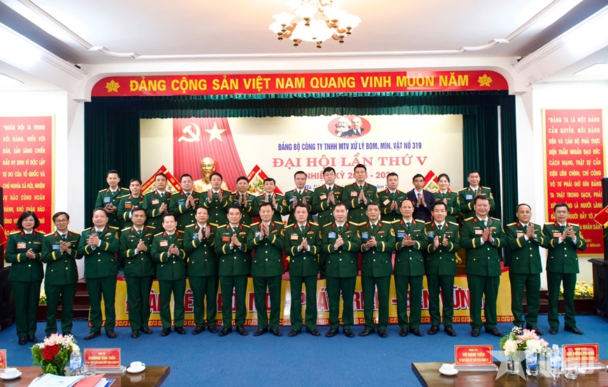 Đảng bộ Công ty TNHH MTV Xử lý bom, mìn, vật nổ 319 tổ chức thành công Đại hội nhiệm kỳ 2025-2030