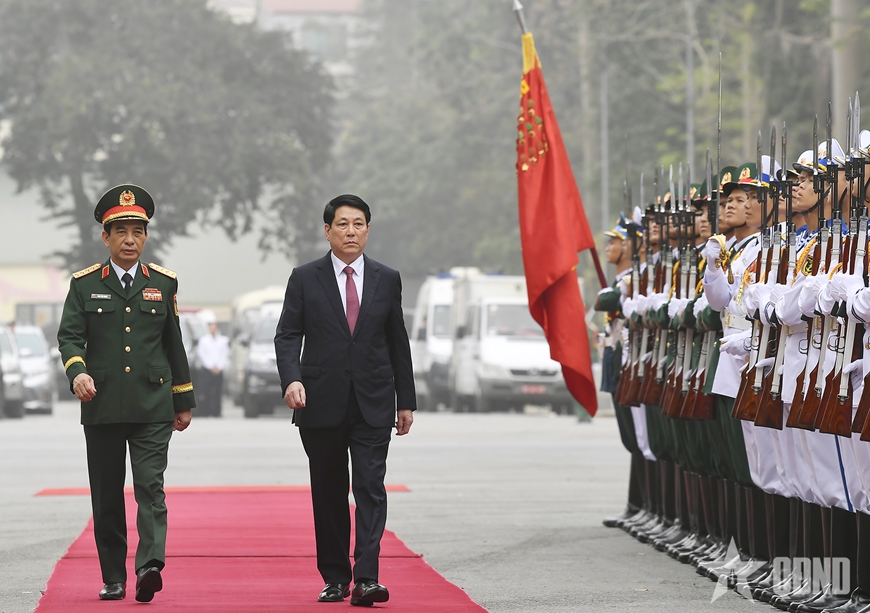 Chủ tịch nước Lương Cường dự Lễ kỷ niệm 90 năm Ngày truyền thống Dân quân tự vệ Việt Nam
