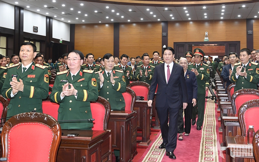 Chủ tịch nước Lương Cường dự Lễ kỷ niệm 90 năm Ngày truyền thống Dân quân tự vệ Việt Nam