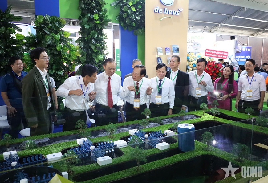 Cần Thơ: Khai mạc Hội chợ Triển lãm Quốc tế công nghệ ngành tôm Việt Nam