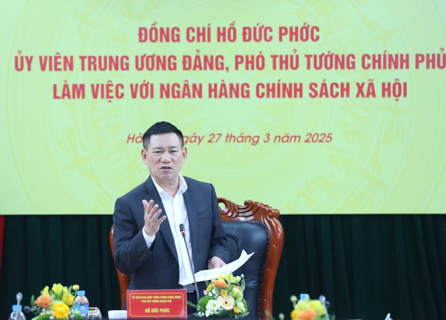 Phó thủ tướng Hồ Đức Phớc: Ngân hàng Chính sách xã hội cần đa dạng hóa nguồn vốn để phục vụ hộ nghèo