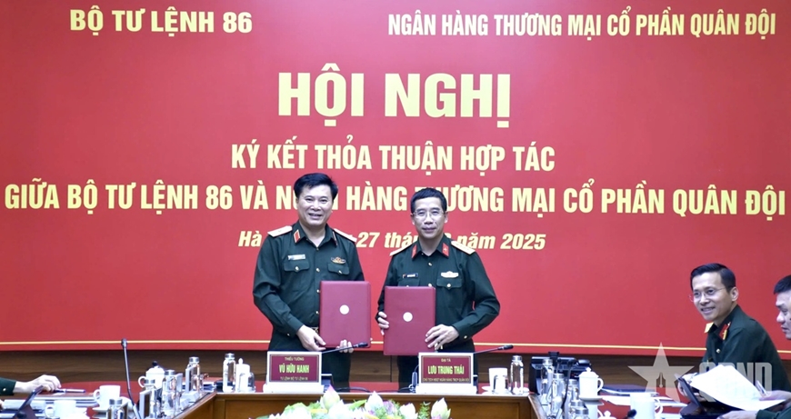 បញ្ជាការដ្ឋាន 86 និងធនាគារភាគហ៊ុនរួមពាណិជ្ជកម្មយោធាបានចុះហត្ថលេខាលើកិច្ចព្រមព្រៀងសហប្រតិបត្តិការ
