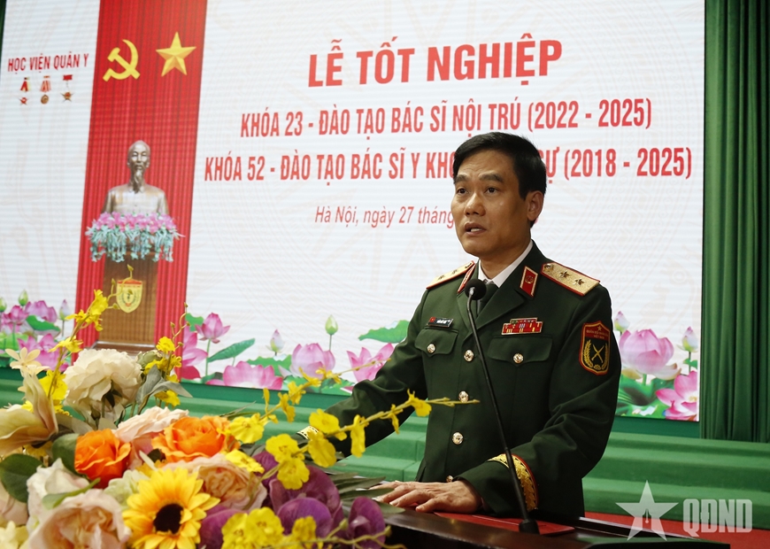 Học viện Quân y tổ chức Lễ tốt nghiệp bác sĩ nội trú và y khoa quân sự