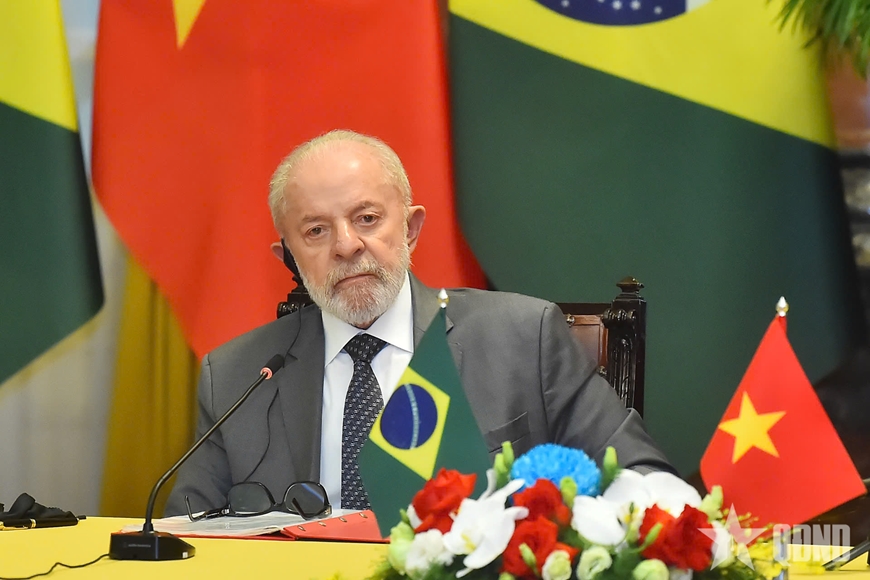 Chủ tịch nước Lương Cường và Tổng thống Brazil gặp gỡ báo chí