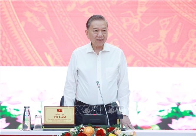Tổng Bí thư Tô Lâm làm việc với Ban Thường vụ Thành ủy Đà Nẵng và Ban Thường vụ Tỉnh ủy Quảng Nam