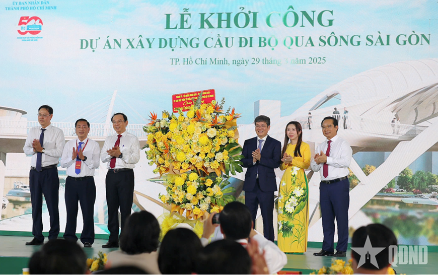 TP Hồ Chí Minh: Gần 1.000 tỷ đồng xây dựng cầu đi bộ qua sông Sài Gòn