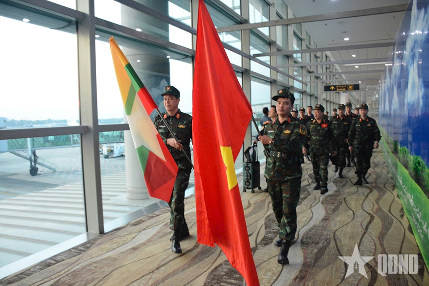 Lực lượng hỗ trợ khắc phục hậu quả động đất của Quân đội nhân dân Việt Nam đã đến Myanmar