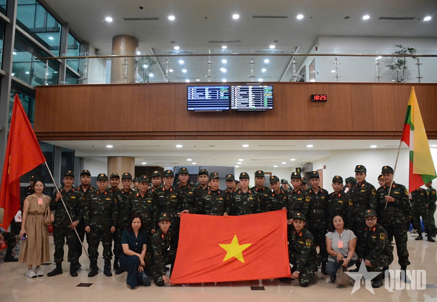Lực lượng hỗ trợ khắc phục hậu quả động đất của Quân đội nhân dân Việt Nam đã đến Myanmar