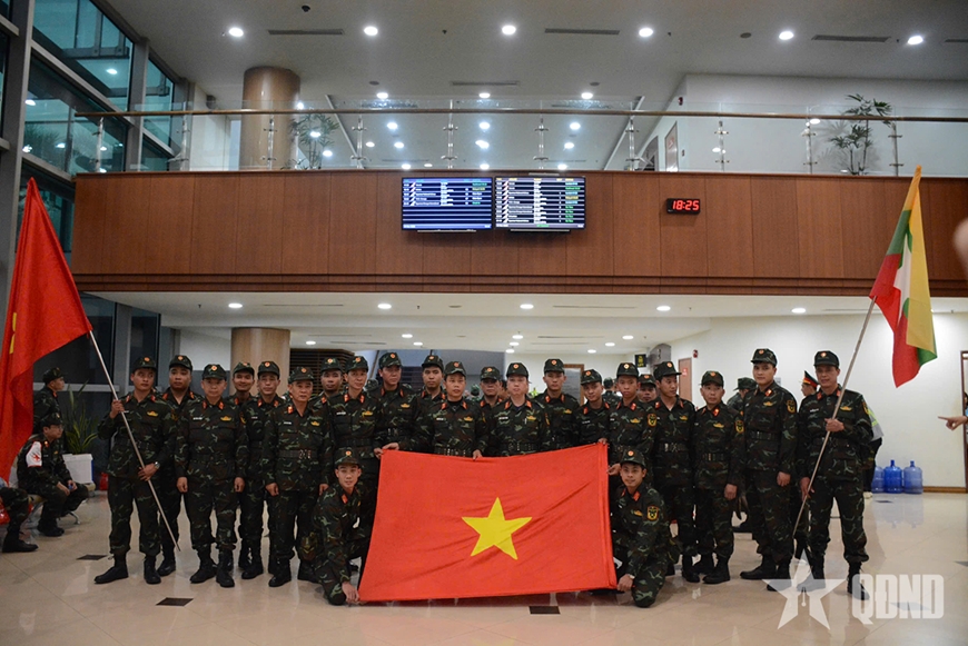 Lực lượng hỗ trợ khắc phục hậu quả động đất của Quân đội nhân dân Việt Nam đã đến Myanmar
