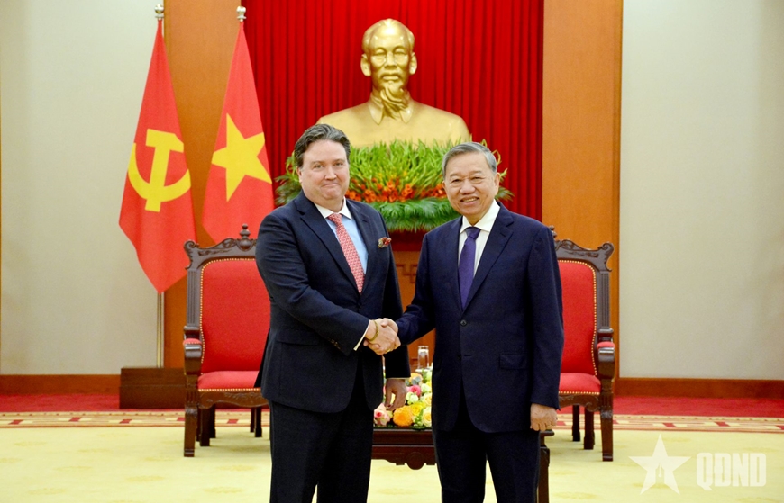 Tổng Bí thư Tô Lâm tiếp Đại sứ Hoa Kỳ Marc Evans Knapper