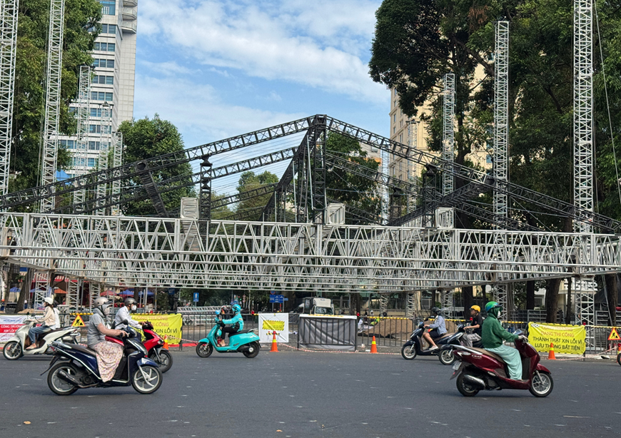 TP Hồ Chí Minh điều chỉnh lưu thông nhiều tuyến đường trung tâm trong dịp kỷ niệm 30-4