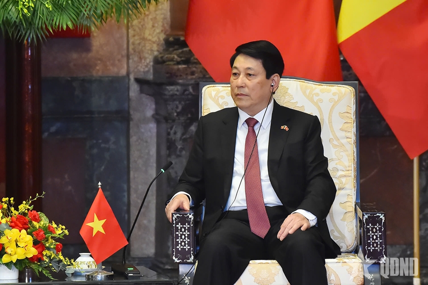 Chủ tịch nước Lương Cường và Nhà vua Bỉ Philippe hội kiến
