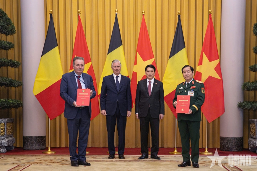 Chủ tịch nước Lương Cường và Nhà vua Bỉ Philippe hội kiến