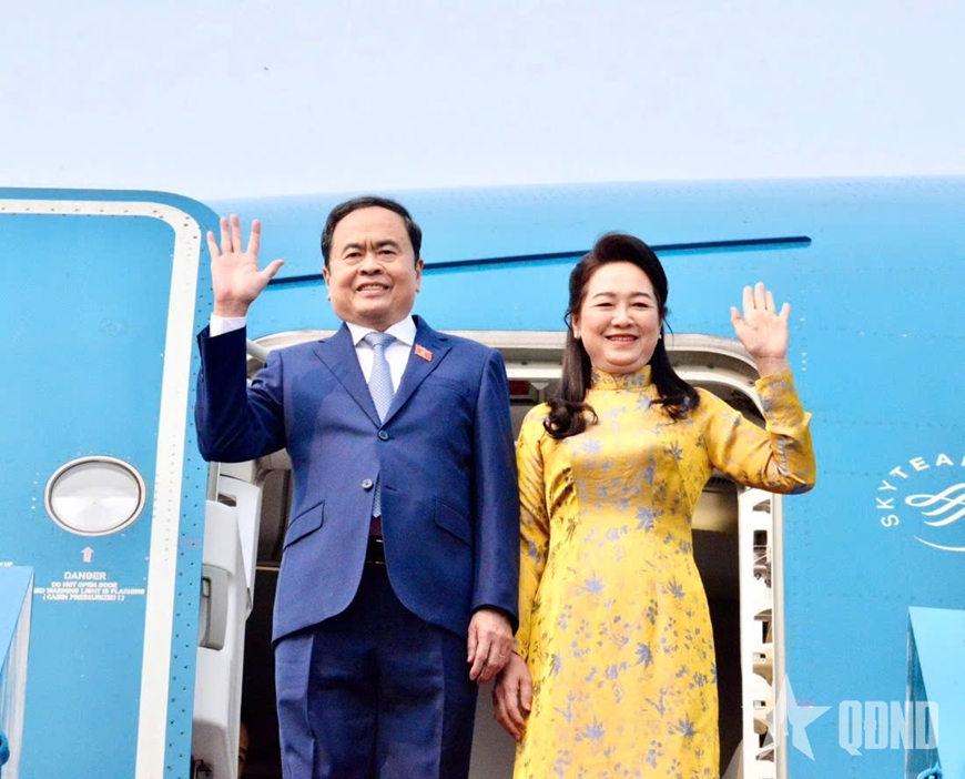 Chủ tịch Quốc hội Trần Thanh Mẫn và phu nhân lên đường tham dự IPU-150, thăm chính thức Uzbekistan và Armenia