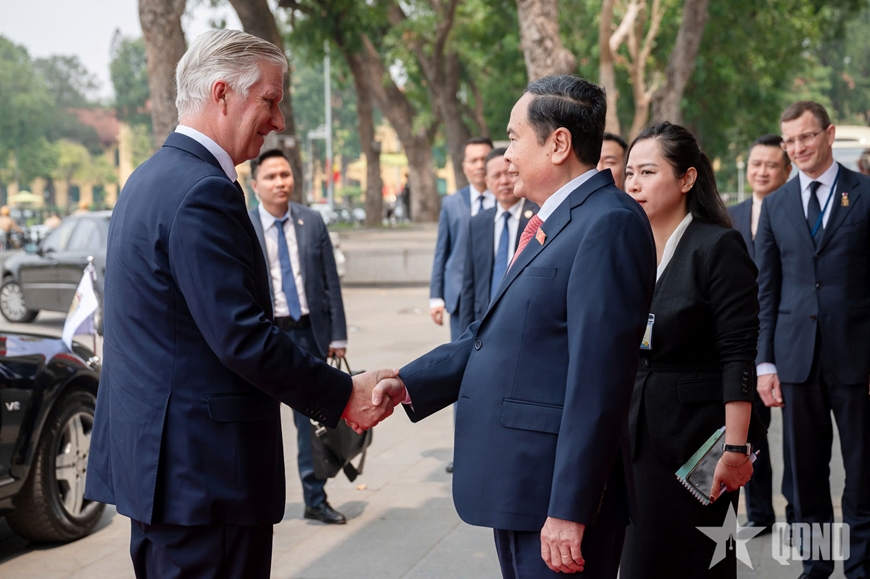Chủ tịch Quốc hội Trần Thanh Mẫn hội kiến Nhà vua Vương quốc Bỉ