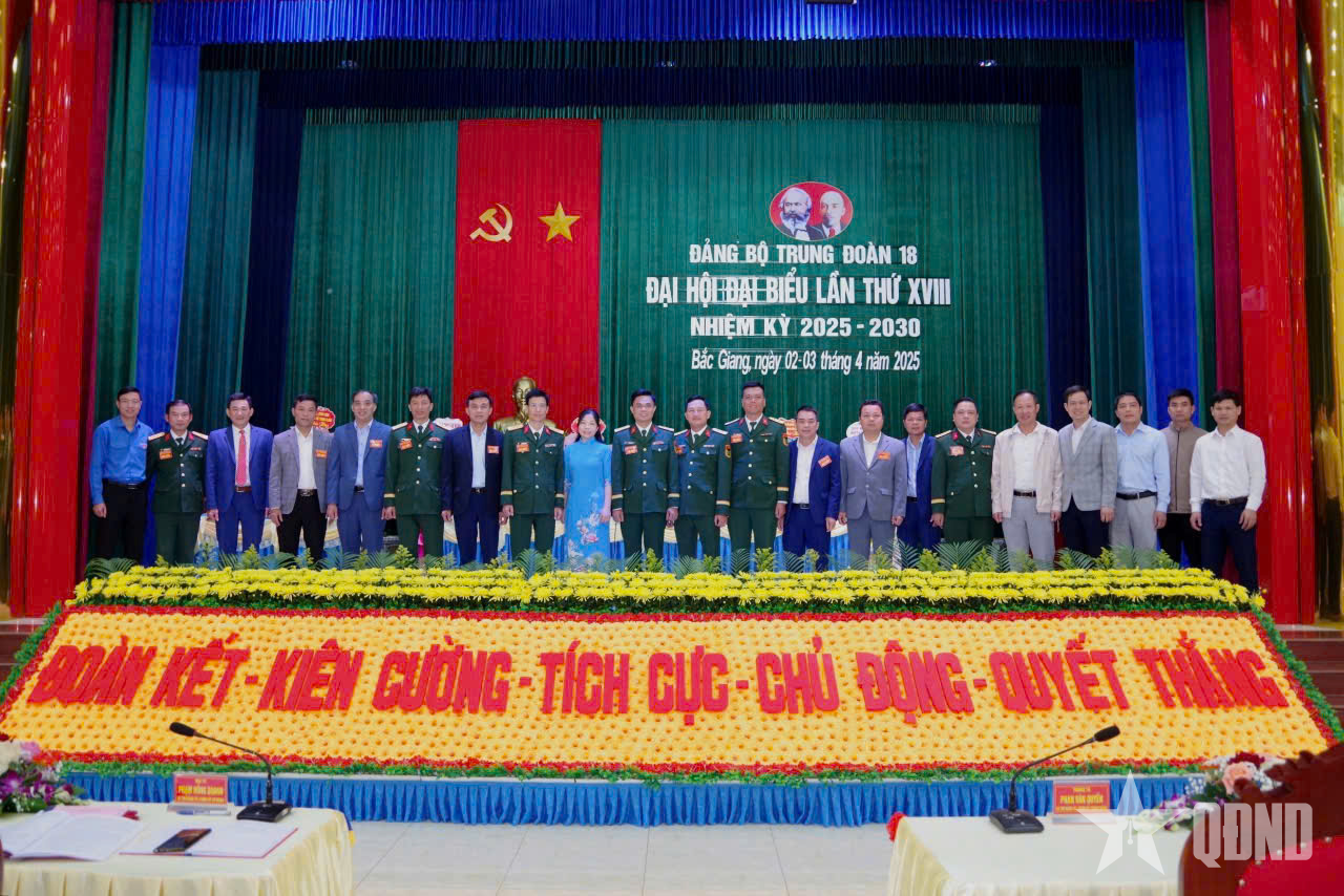 Đảng bộ Trung đoàn 18 tổ chức thành công Đại hội đại biểu lần thứ XVIII, nhiệm kỳ 2025 - 2030