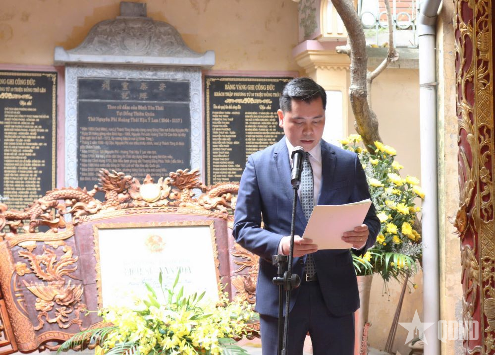 Dâng hương kỷ niệm 981 năm Ngày sinh Nguyên phi Ỷ Lan