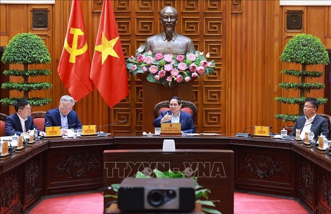 Thủ tướng Phạm Minh Chính chủ trì cuộc họp về việc Hoa Kỳ áp thuế đối ứng lên hàng hoá Việt Nam