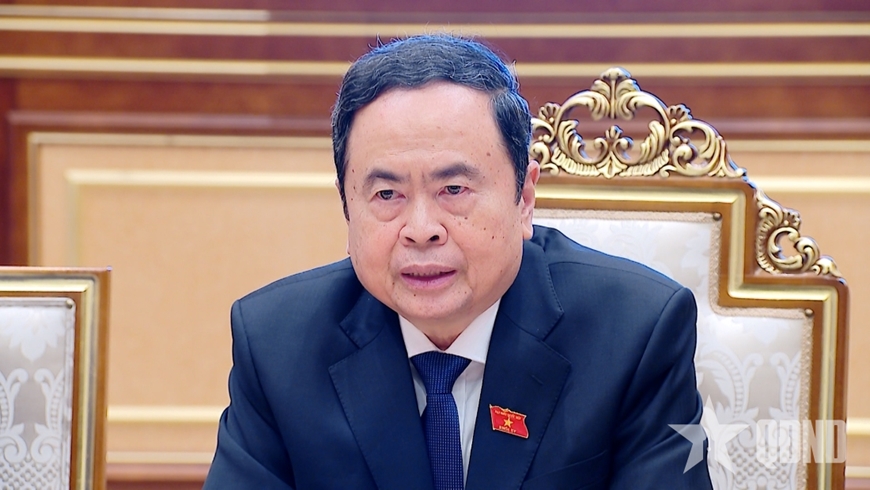 Chủ tịch Quốc hội Trần Thanh Mẫn tiếp Chủ tịch Đảng Dân chủ Nhân dân Uzbekistan