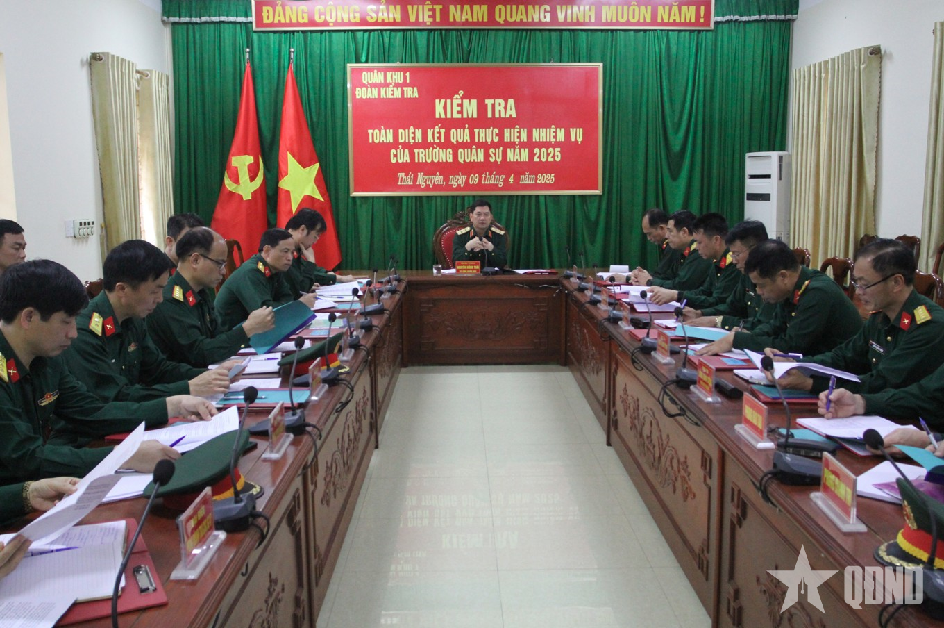 Quân khu 1: Kiểm tra kết quả thực hiện nhiệm vụ tại Trường Quân sự Quân khu 1