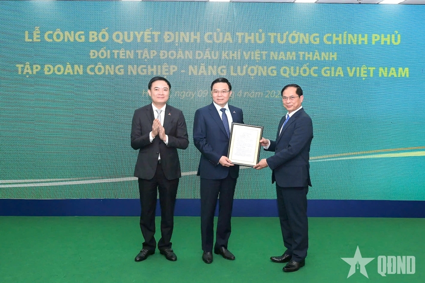 Petrovietnam chính thức mang định danh mới: Tập đoàn Công nghiệp-Năng lượng Quốc gia Việt Nam