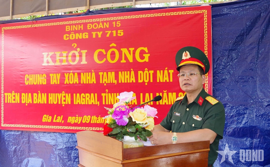 Công ty 715 chung tay xóa nhà tạm, nhà dột nát