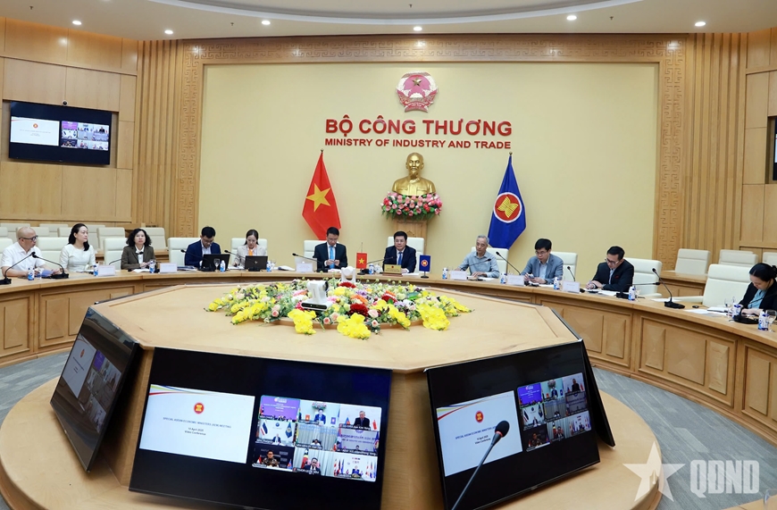 Bộ trưởng Kinh tế ASEAN họp về chính sách thuế của Hoa Kỳ