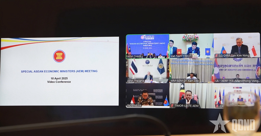 Bộ trưởng Kinh tế ASEAN họp về chính sách thuế của Hoa Kỳ