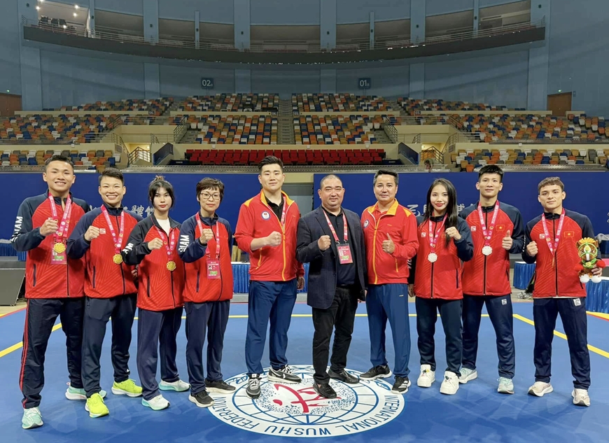 Wushu Việt Nam giành ngôi á quân Cúp tán thủ thế giới
