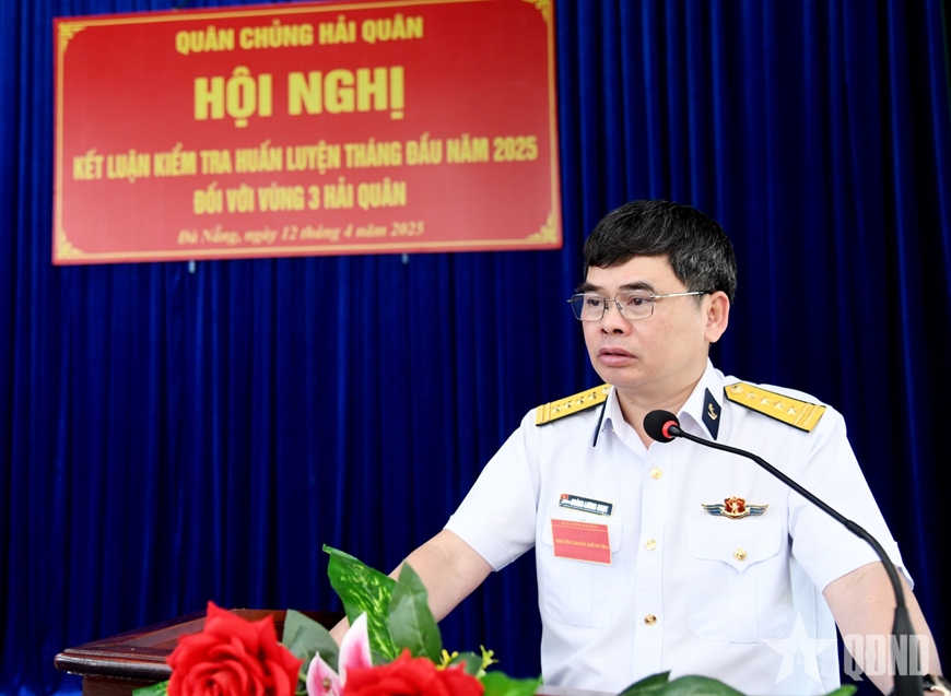 Quân chủng Hải quân kiểm tra tháng đầu huấn luyện tại Vùng 3 Hải quân