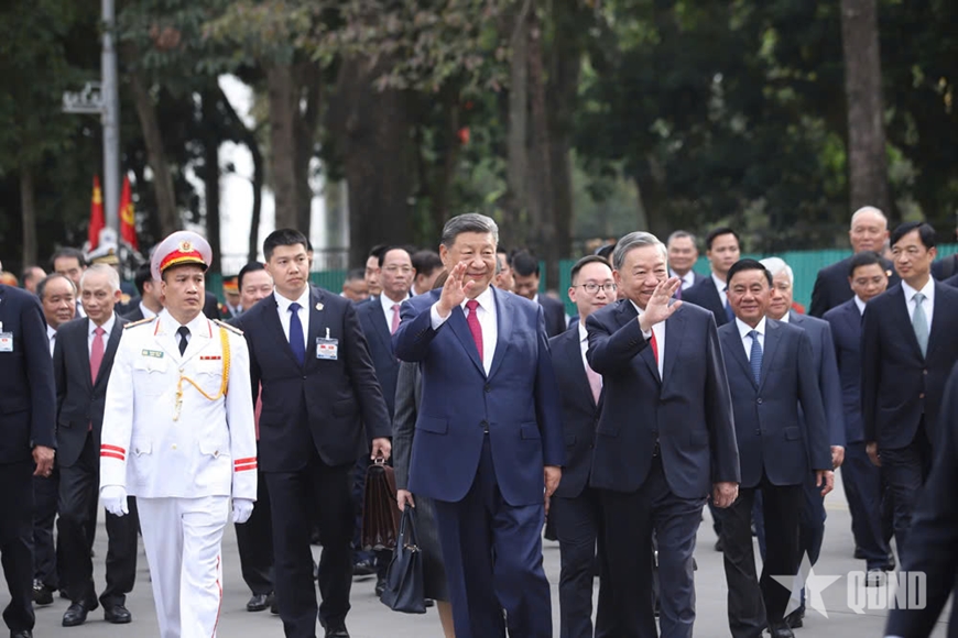 Tổng Bí thư Tô Lâm chủ trì lễ đón cấp Nhà nước Tổng Bí thư, Chủ tịch Trung Quốc Tập Cận Bình
