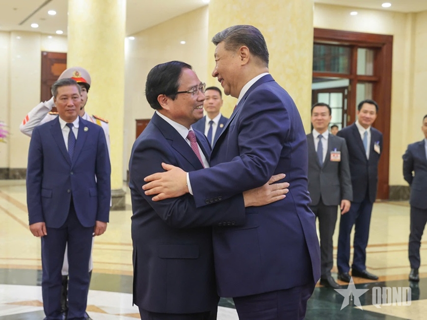 Thủ tướng Phạm Minh Chính hội kiến Tổng Bí thư, Chủ tịch Trung Quốc Tập Cận Bình