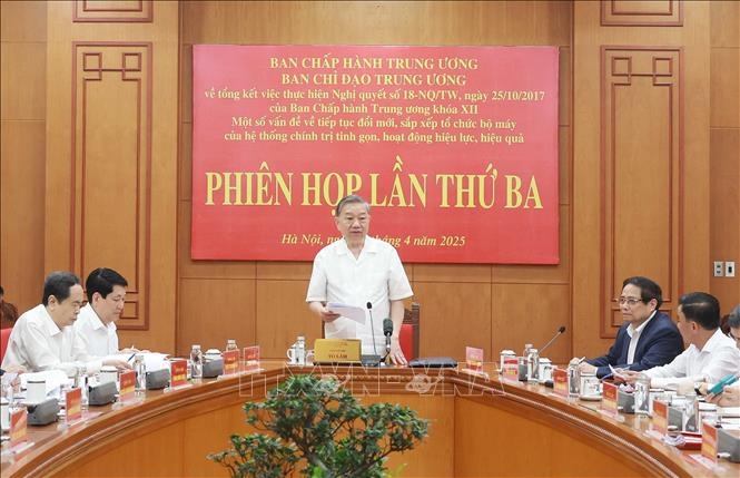 Tổng Bí thư Tô Lâm: Các cơ quan, đơn vị, tổ chức trước, trong và sau sắp xếp phải đảm bảo hoạt động thông suốt