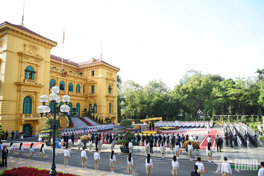 Thủ tướng Phạm Minh Chính chủ trì lễ đón và hội đàm với Thủ tướng Ethiopia