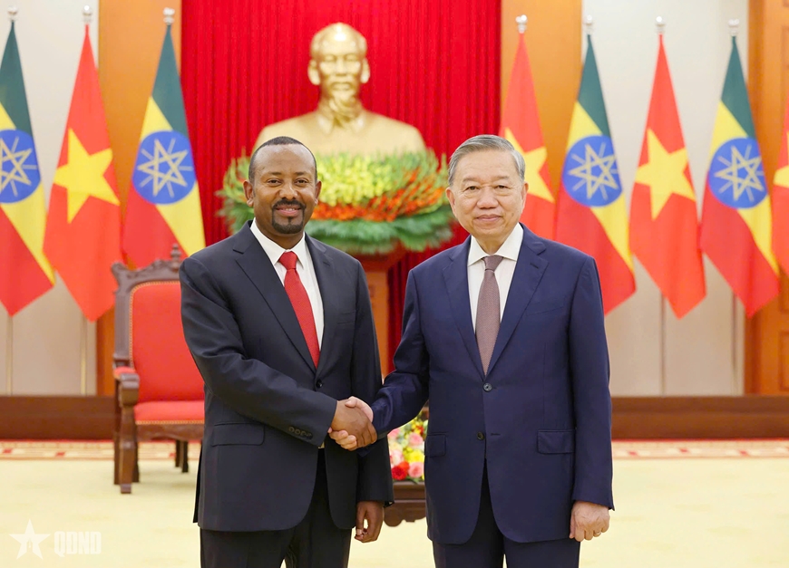 Tổng Bí thư Tô Lâm tiếp Thủ tướng Ethiopia