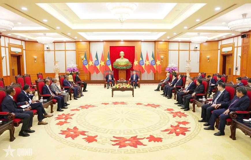 Tổng Bí thư Tô Lâm tiếp Thủ tướng Ethiopia