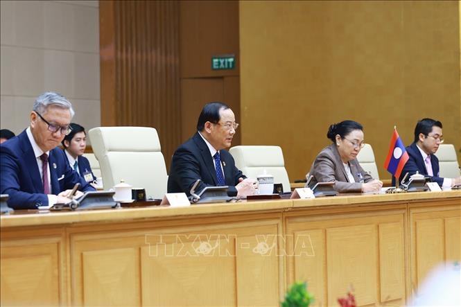 Thủ tướng Phạm Minh Chính hội đàm với Thủ tướng Lào Sonexay Siphandone