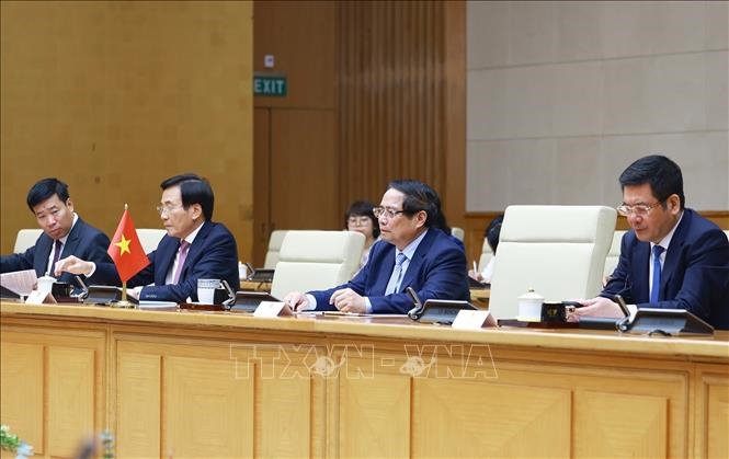 Thủ tướng Phạm Minh Chính hội đàm với Thủ tướng Lào Sonexay Siphandone