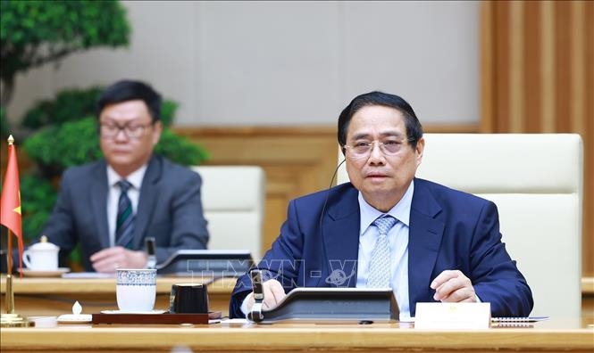 Thủ tướng Phạm Minh Chính hội đàm với Thủ tướng Lào Sonexay Siphandone