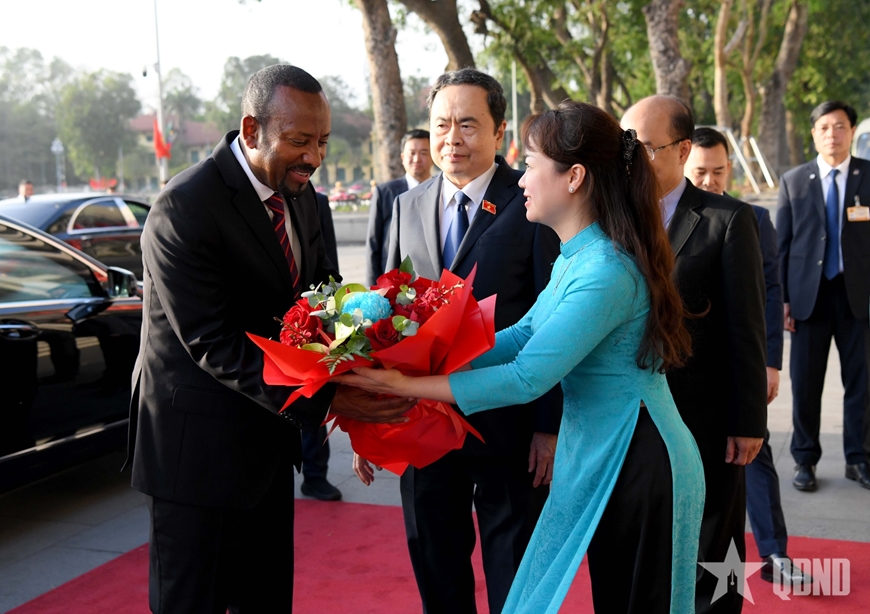 Chủ tịch Quốc hội Trần Thanh Mẫn hội kiến Thủ tướng Ethiopia Abiy Ahmed Ali
