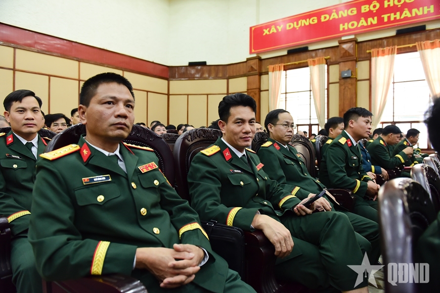  Các học viên dự lễ khai giảng.