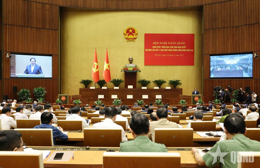 Khai mạc Hội nghị toàn quốc quán triệt, triển khai thực hiện Nghị quyết Hội nghị lần thứ 11 Ban Chấp hành Trung ương Đảng khóa XIII.