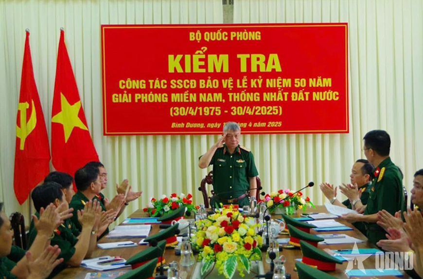 Bộ Quốc phòng kiểm tra sẵn sàng chiến đấu tại Trung đoàn 271, Sư đoàn 5, Quân khu 7